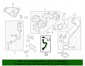 VW Jetta 19-26 1.4T Turbo Oil Return Line