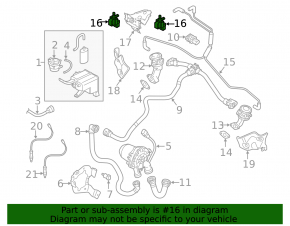 Fuel tank ventilation valve VW Atlas 18- 3.6
