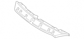 Front bumper mount upper central Mercedes GLA 15-17