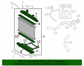 Lexus ES350 07-12 Water Cooling Radiator