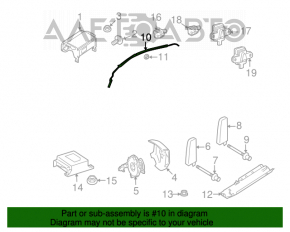 Right side curtain airbag for Mercedes W164 ML