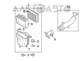 Nissan 350z air filter housing broken