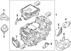 Front engine mount rear Audi Q4 e-tron 22-25