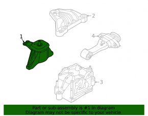 Right engine mount for Kia Sportage 23-26 HEV