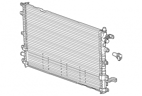 Chevrolet Volt 11-15 inverter cooling radiator