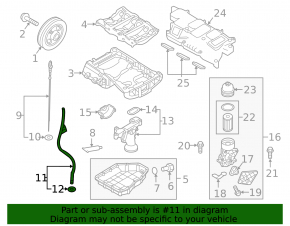 Kia Sorento 16-20 3.3 Oil Dipstick Tube