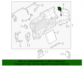 Actuator motor heater drive air conditioner Nissan Ariya 23-25