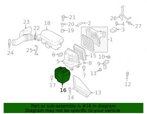 Subaru Outback 10-14 2.5 Garbage Bin