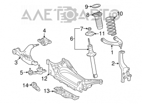 Front right shock absorber support Lexus IS250 IS300 IS350 06-13