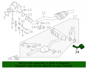 Exhaust tip right Audi Q7 16-19