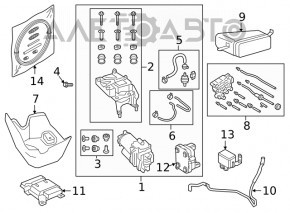 Air suspension valve block Audi Q7 16-