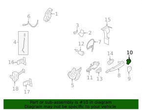 Plug outer handle front left BMW X5 F15 14-18