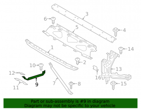 Left TV strut for BMW X5 G05 19-25