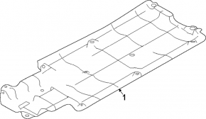 Right underbody protection for Subaru Forester 25-26