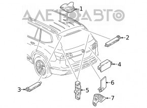 ANTENNA SUPPRESSOR VW Tiguan 18-24