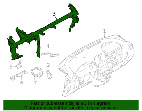 Underdash pipe reinforcement Nissan Versa 12-19 usa