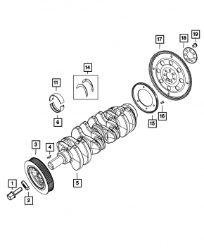 Crankshaft Dodge Journey 11- 2.4