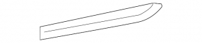 Lower rear right door trim for Lexus LS460 LS600h 2007-2012 with chrome
