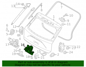 Kia Niro 23-26 trunk lock