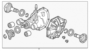 Rear differential gearbox Chevrolet Camaro 16-3.6 automatic transmission