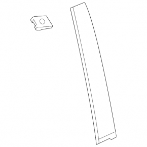 Door trim side rear right GMC Terrain 18-