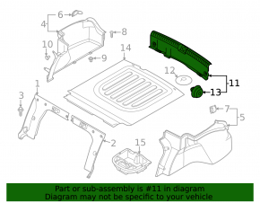 Hyundai Sonata 20-23 Trunk Door Trim