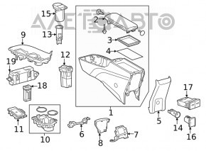 USB Hub AUX Toyota Rav4 19-
