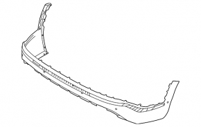 Rear bumper bare lower part Hyundai Santa Fe 21-23 hybrid