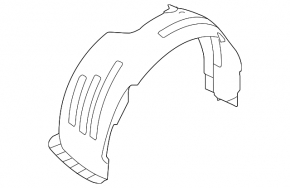 Front left fender liner Kia Forte 19-21