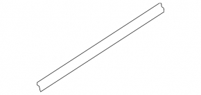 Rear left inner door glass seal for Audi A3 8V 16-18 5d