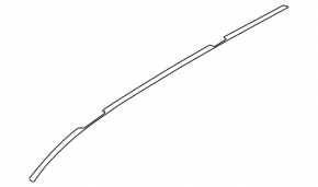 Right roof lining for Subaru Forester 14-18 SJ under roof rails