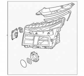 Hyundai Santa FE 21-23 Full LED Left Front Headlight Assembly