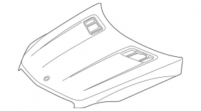 Bonnet bare Mercedes GLS-class X166 13-16