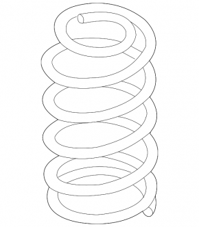 Rear left spring Mazda 6 14-17 stiffness white orange
