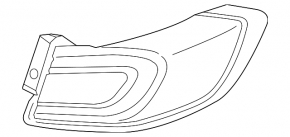 Light outer wing left Lincoln Nautilus 19-23
