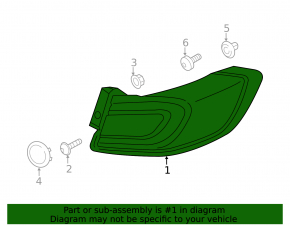 Light outer wing left Lincoln Nautilus 19-23