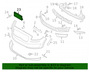 Lincoln Nautilus 19-21 Front License Plate Area