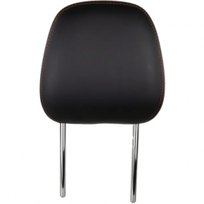 Front left headrest for Ford Escape MK4 2023-2024, black leather, red stitching