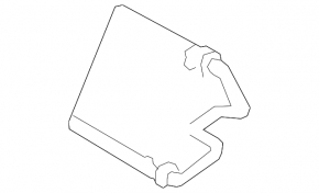 Radiator of heater of rear stove Mazda CX-9 16-23