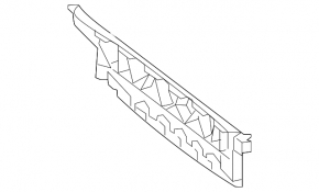 Mercedes CLA 14-19 USA rear bumper center mount