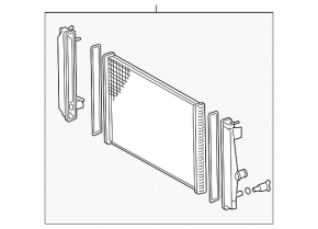 Water cooling radiator Toyota RAV4 06-12 3.5