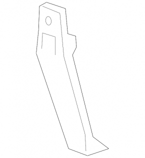 Front bumper mount central lower vertical Chevrolet Cruze 16-