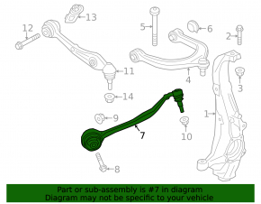 Lower control arm, front right, BMW iX 21-25