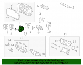 Honda CRV 15-16 Stability Control Switch with Collision Warning