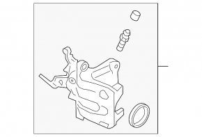 Rear left brake caliper assembly for VW Atlas 18-23 (electric)