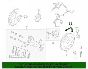 Brake hose rear left Nissan Rogue 21-23 JP built