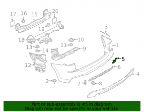 BMW X3 G01 18-23 With M Type Rear Bumper Tow Hook Cap, 2018-21