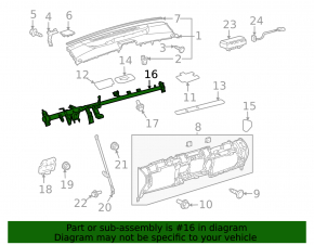 Under-torpedo pipe reinforcement Toyota Prius 20 04-09