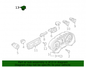 Light sensor in the dashboard VW Passat 20-22