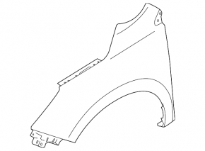 Front left wing Subaru Forester 19- SK aluminum